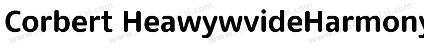 Corbert HeawywvideHarmonyOs Sans sc字体转换